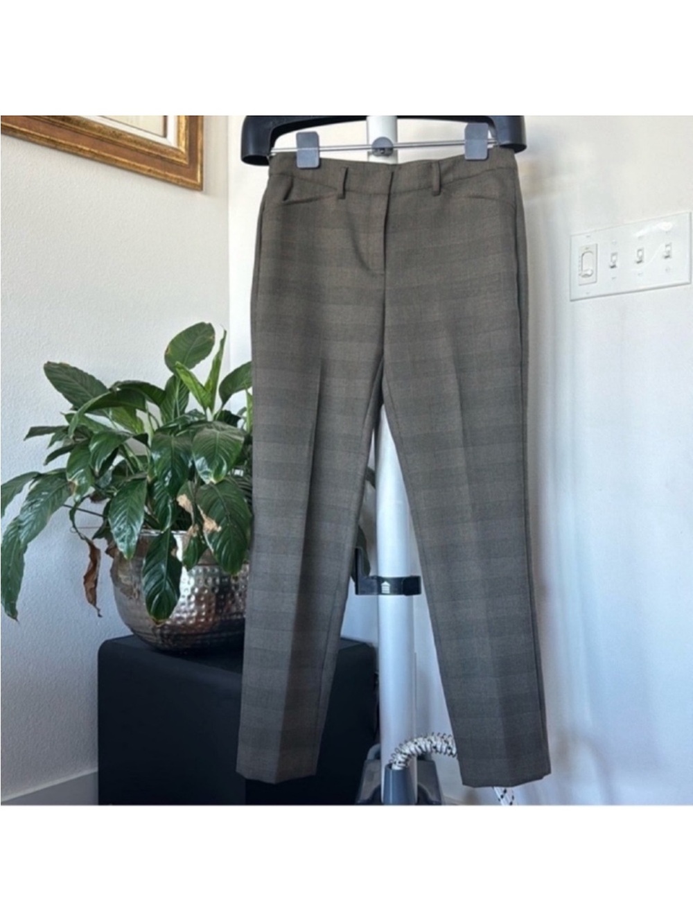 Brooks Brothers Women’s Plaid Check Dress Pants Sz 6 High Rise